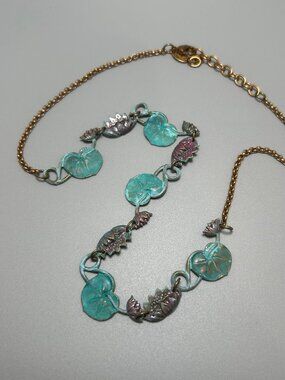HANDMADE We Dream in Colour Waterlily Collar necklace